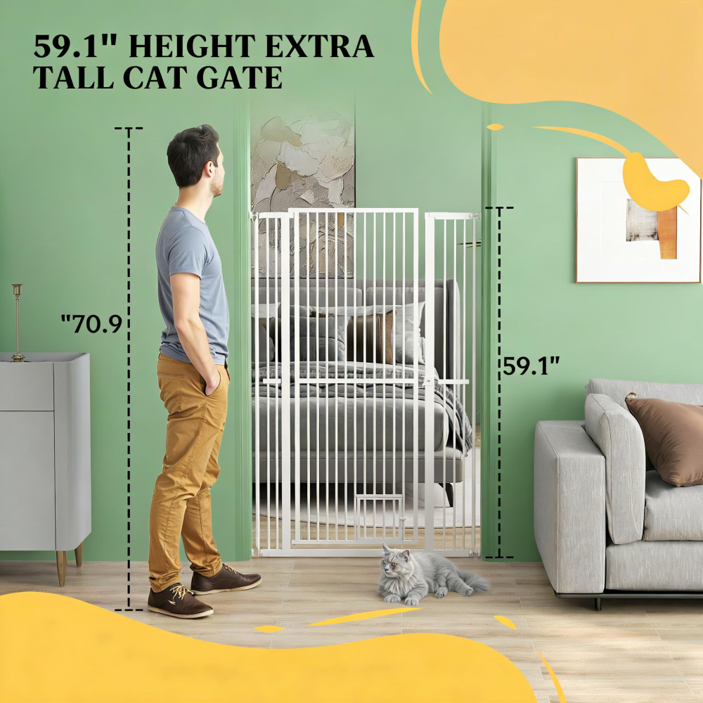 Dog Gate,Tall Pet Gate,for Dog and Cat