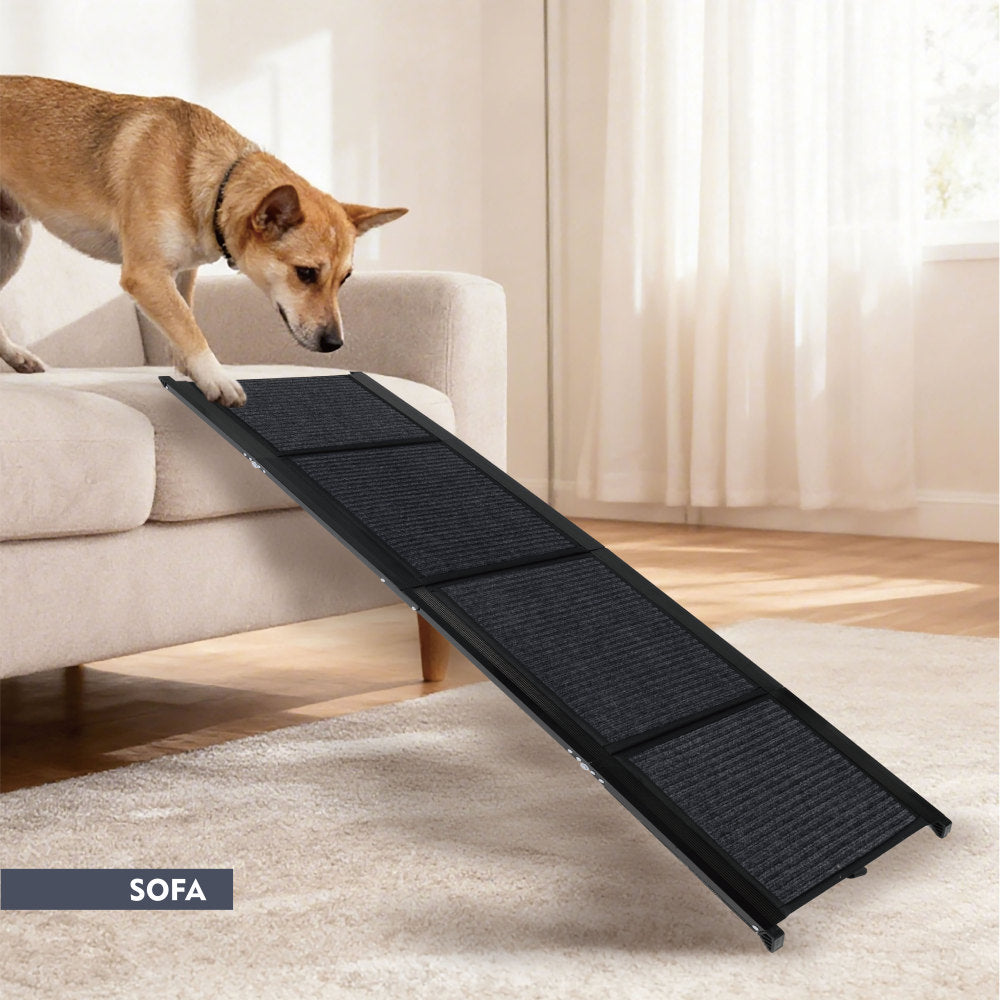Dog Ramp for Car 71" Long & 19.3" Wide Portable Dog Ramps for Large Dogs with Non-Slip Rug Surface Dog Car Ramp for SUV Car & Truck, Folding Dog Ramp Up to 250LBS