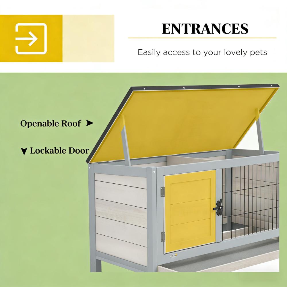 Small Animal Cage Rabbit Hutch,Elevated Rabbit Hutch