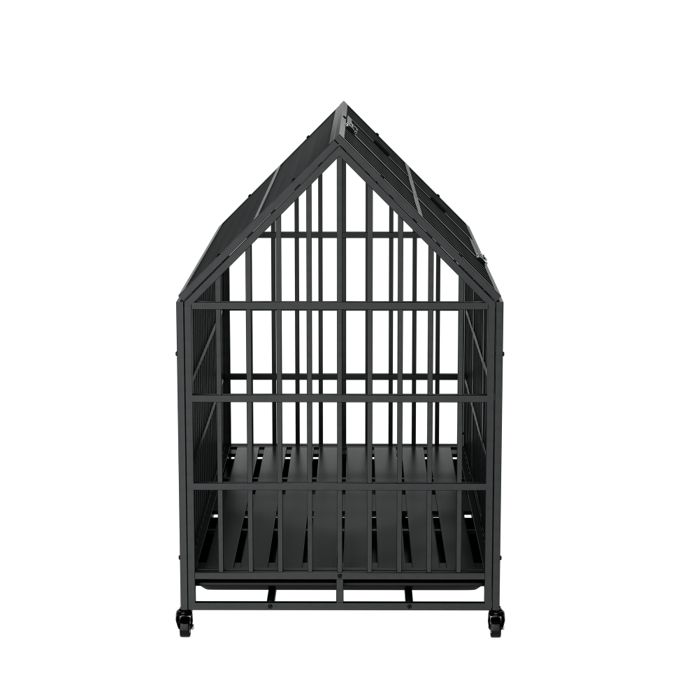 52 Inches Heavy Duty Dog Crate with Roof Top