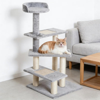Cat Activity Tower,Revolving Stair Cat Tree