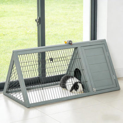 Small Animal Cage Rabbit Hutch,A-Frame Wooden Pet House