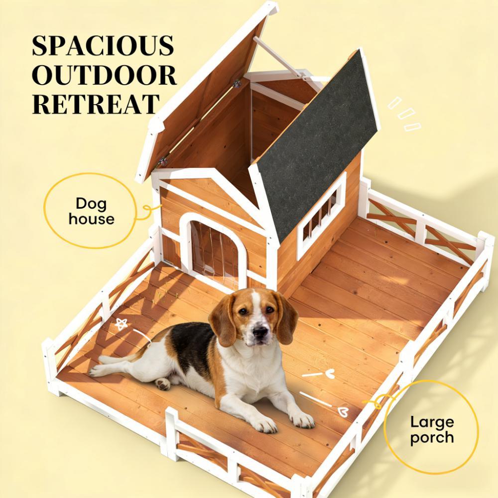 Dog Shelter,Outdoor Wooden Dog House