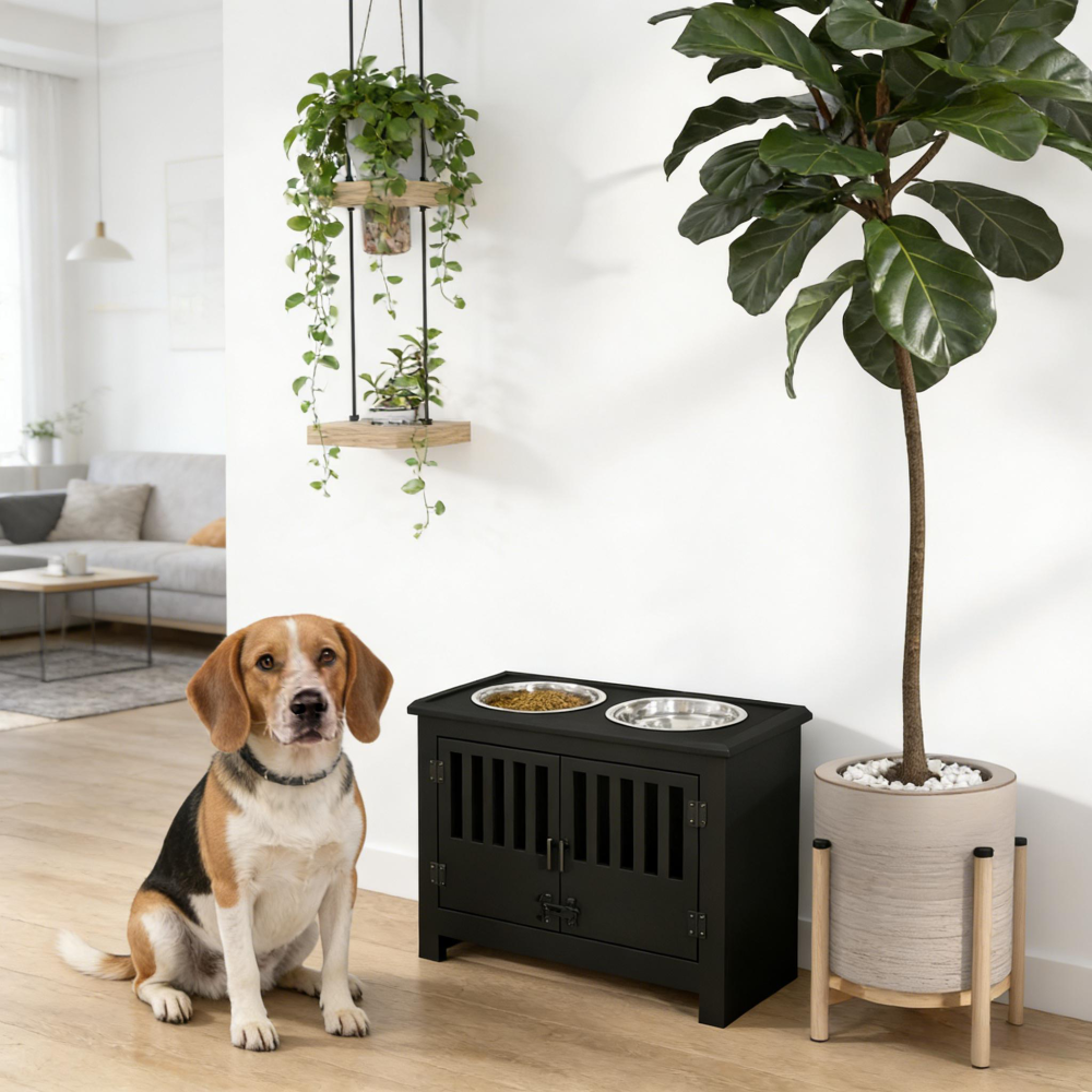 Dog Feeding Station,Dog Food Storage Cabinet