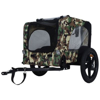 Pet Bike Trailer Dog Cart for Bicycle,Suitable for Small and Medium Pets, Easy Folding Cart Frame, Quick Release Wheel, Non-Slip Floor, Internal Leash