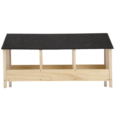 Chicken Coop with Waterproof Roof and 3 Nest Areas