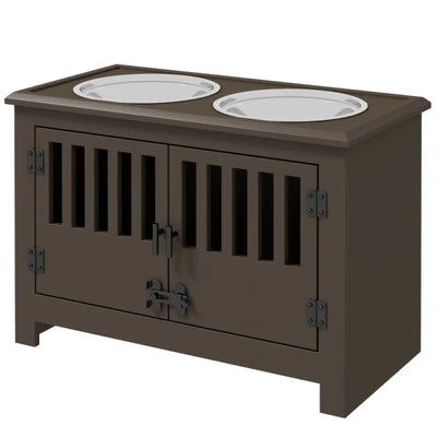 Modern Style Dog Feeding Station,Dog Food Storage Cabinet