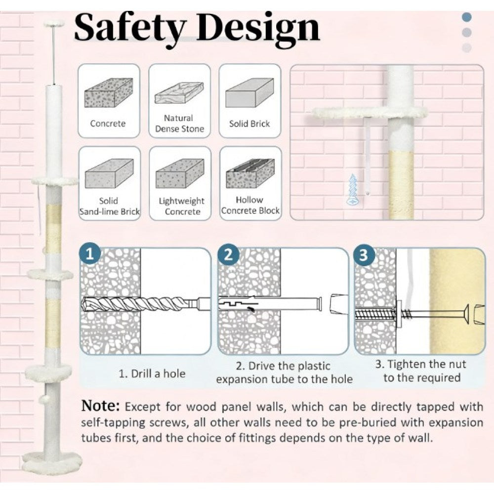 Cat Tree,Floor to Ceiling Cat Tree