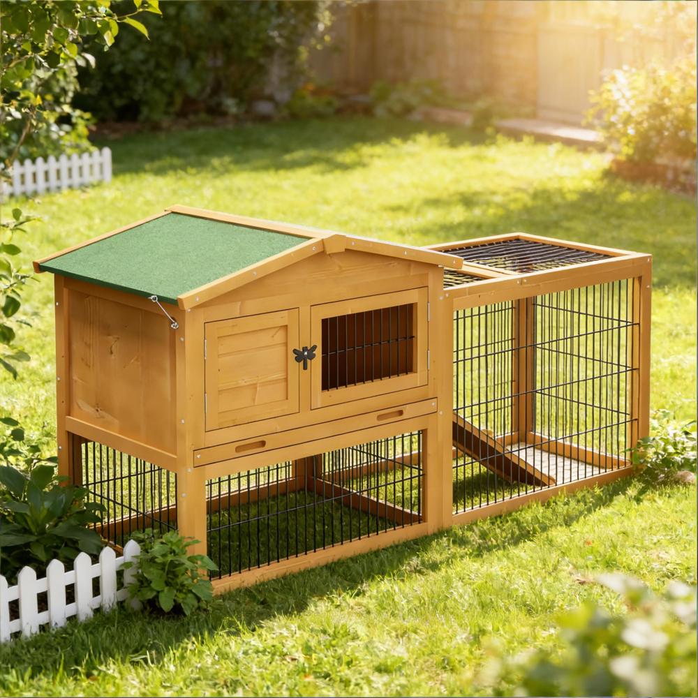 Outdoor Pet House,Rabbit Hutch,Small Animal Hutch Cage