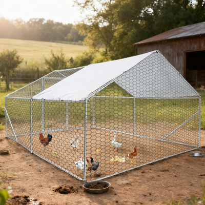 XPT034 Outdoor chicken coop metal big space 13*10*6FT