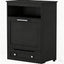Pet Feeder Station Storage Cabinet, with Dog Raised Bowls, Black