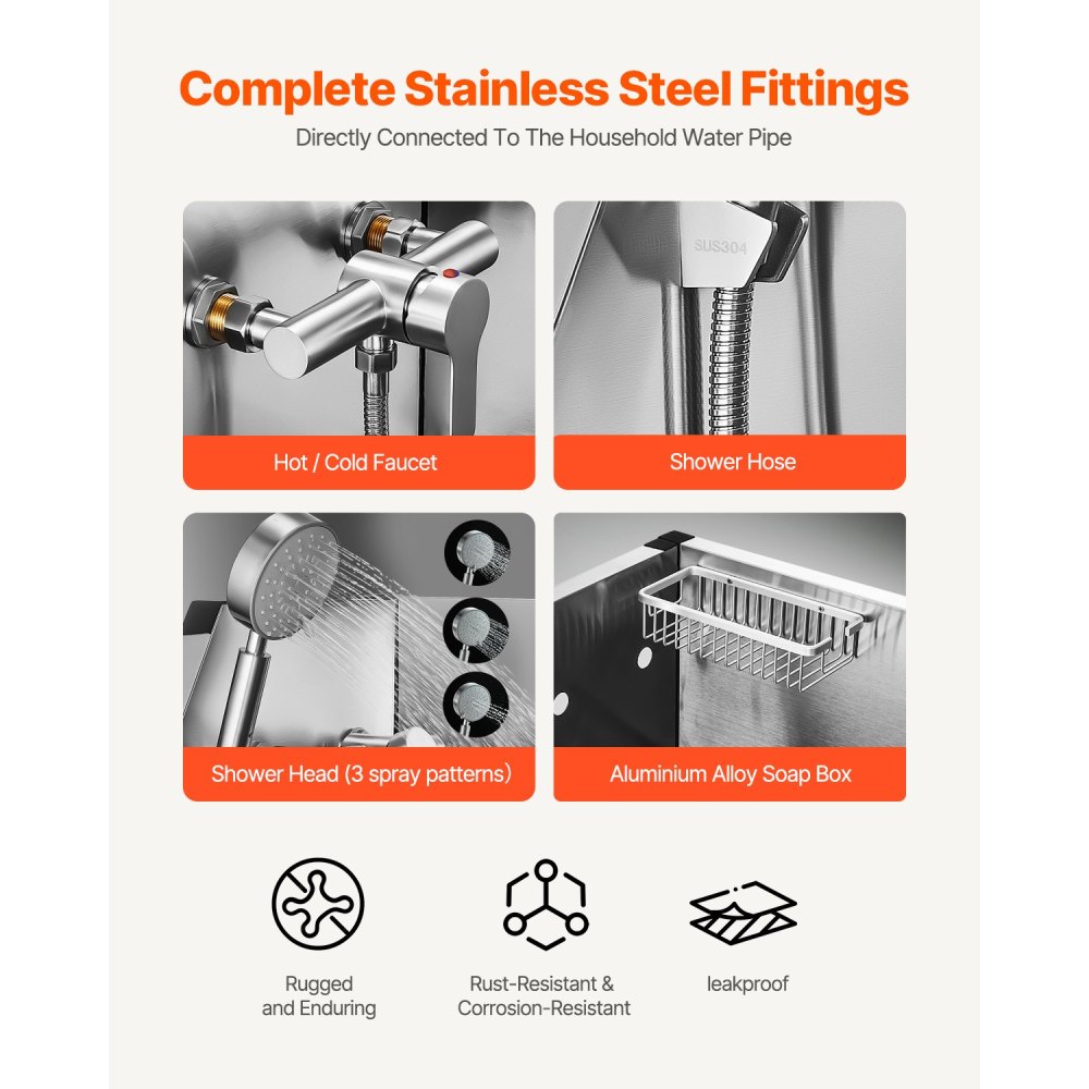 34" Dog Grooming Bath Tub Stainless Steel w Stairs Faucet Left Door