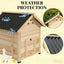 Pet Coop,Wooden House with Openable Roof