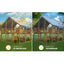 Outdoor Yellow Chicken Coop Enclosures 110" Large Kitten Playpen,Upgrade Waterproof Cover