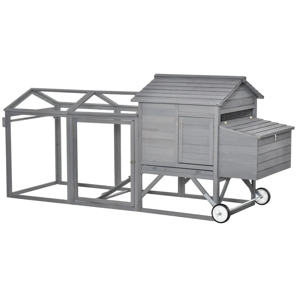 Wooden  Chicken Coop 96.5" L x 35.5" W x 44.5" H  Hen House Poultry Cage
