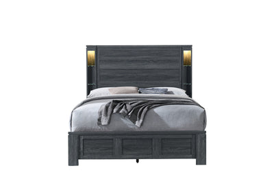 AYA DARK GREY QUEEN BED
