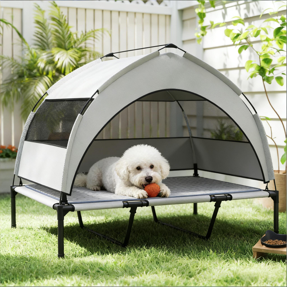 Raised Pet Cot,Elevated Portable Dog Cot