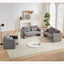 Two 60'Corduroy Fabric  Sofa with 33' Single Sofa, Modern  Sofa with Support Pillow, for Apartment, Office, Living Room & Bedroom
