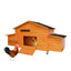 Large Wooden Chicken Coop Outdoor Hen House Poultry Cage for Outdoor with 2 Sides Nesting Boxes,2 Free-range Doors Leakproof Tray