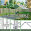 Large Metal Chicken Coop, Walk-in Chicken Run,Galvanized Wire Poultry Chicken Hen Pen Cage, Rabbits Duck Cages with Waterproof and Anti-Ultraviolet Cover for Outside(10' L x 13 W x 6.56' H)