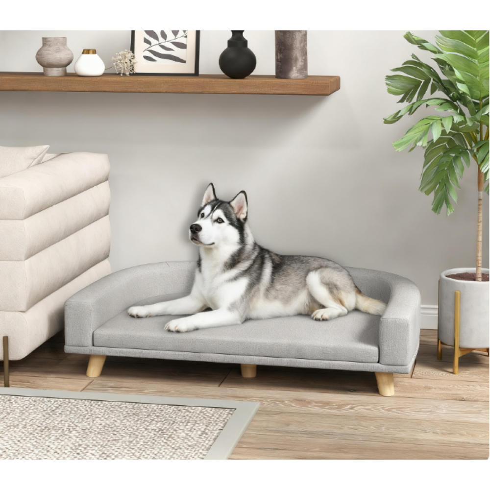 Pet Sofa Dog Sofa for Small Dogs with Storage, Black