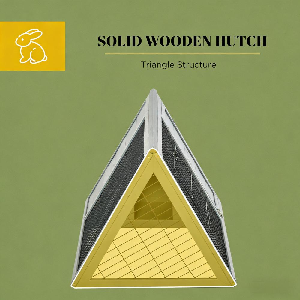 Small Animal Cage Rabbit Hutch,A-Frame Wooden Pet House