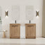 60 Inch Freestanding Bathroom Vanity with Ceramic Sink and Storage Cabinets, Soft Closing Door, 02424IMO*2+0312 Combination Cabinet, KD-Package