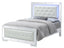 Elegant Silver Champagne Contemporary Bed