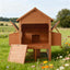 Chicken Coop Wooden Large Chicken House Deluxe Rabbit Hutch Lockable Poultry Hen Cage