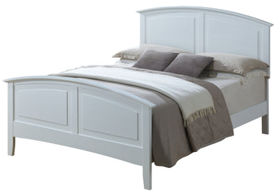 Charming White Queen Size Bed For Relaxation