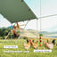 Metal Chicken Run w/ Waterproof & Anti-UV Cover, Feeding Door, Hanging Feeder