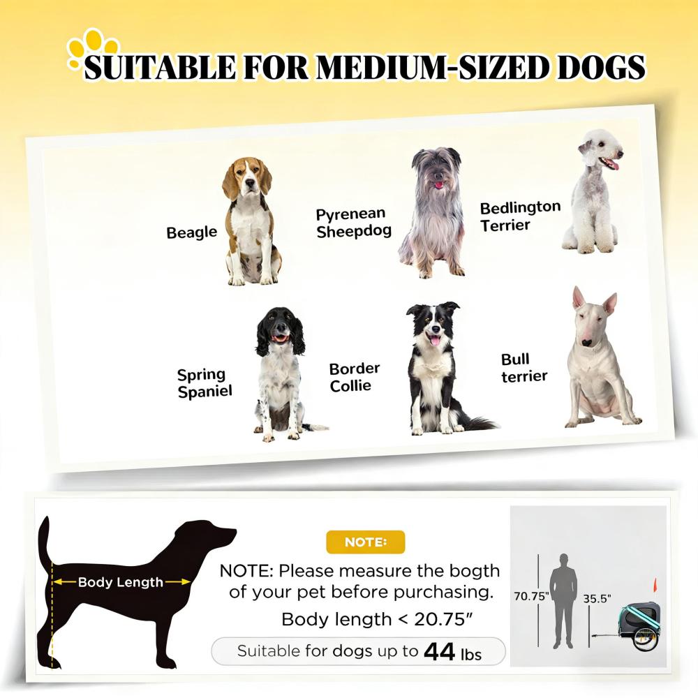 Pet Bike Trailer,Dog Stroller Bicycle Carrier