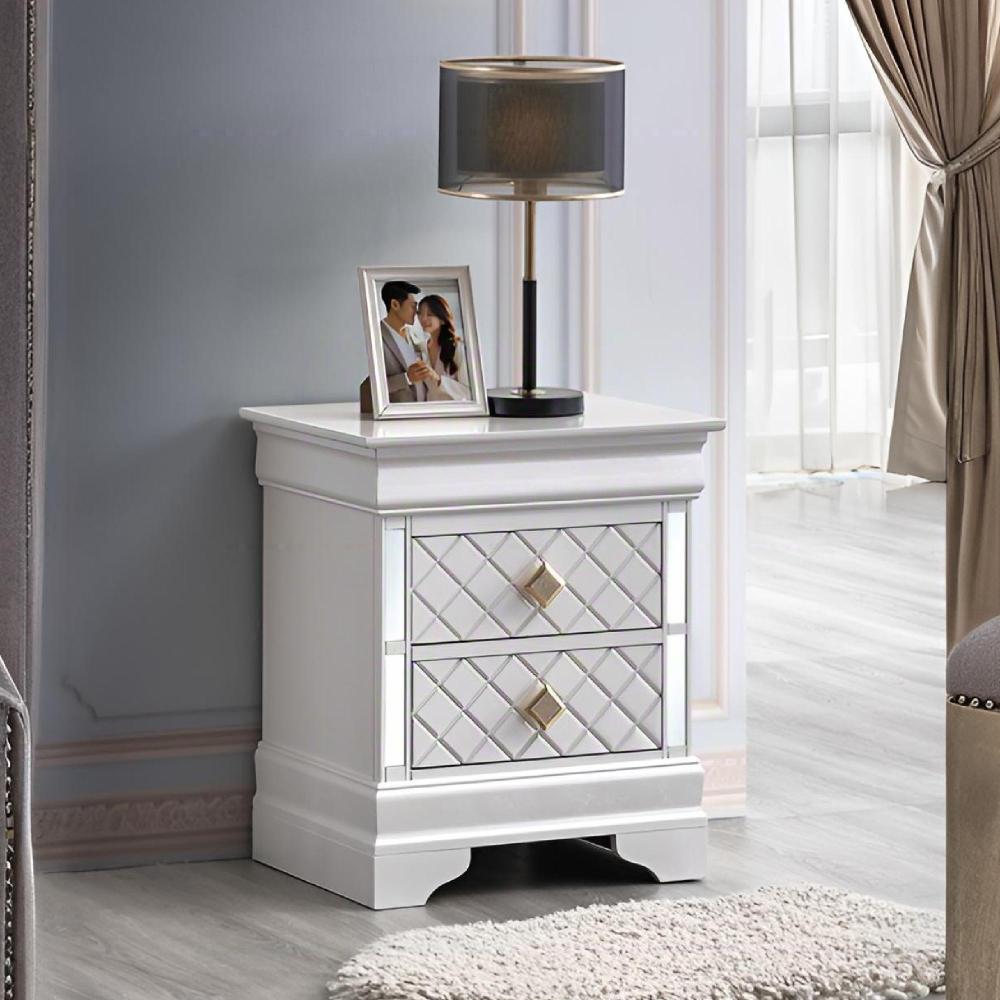 SunJet Verona G6735-N Nightstand  Pearl White