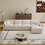 Modular Sectional Sofa,Deep Seat Couch for Living Room , 4 Pillow, Modern L-Shaped Sofa for Living Room Bedroom Apartment,BEIGE