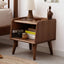 SunJet Pure Solid Wood Bedside Cabinet Modern Simple Nightstands European Beech Bedside Cabinet Nordic Bedroom Solid Beech Storage Cabinet 0.4m