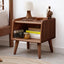 SunJet Pure Solid Wood Bedside Cabinet Modern Simple Nightstands European Beech Bedside Cabinet Nordic Bedroom Solid Beech Storage Cabinet 0.4m