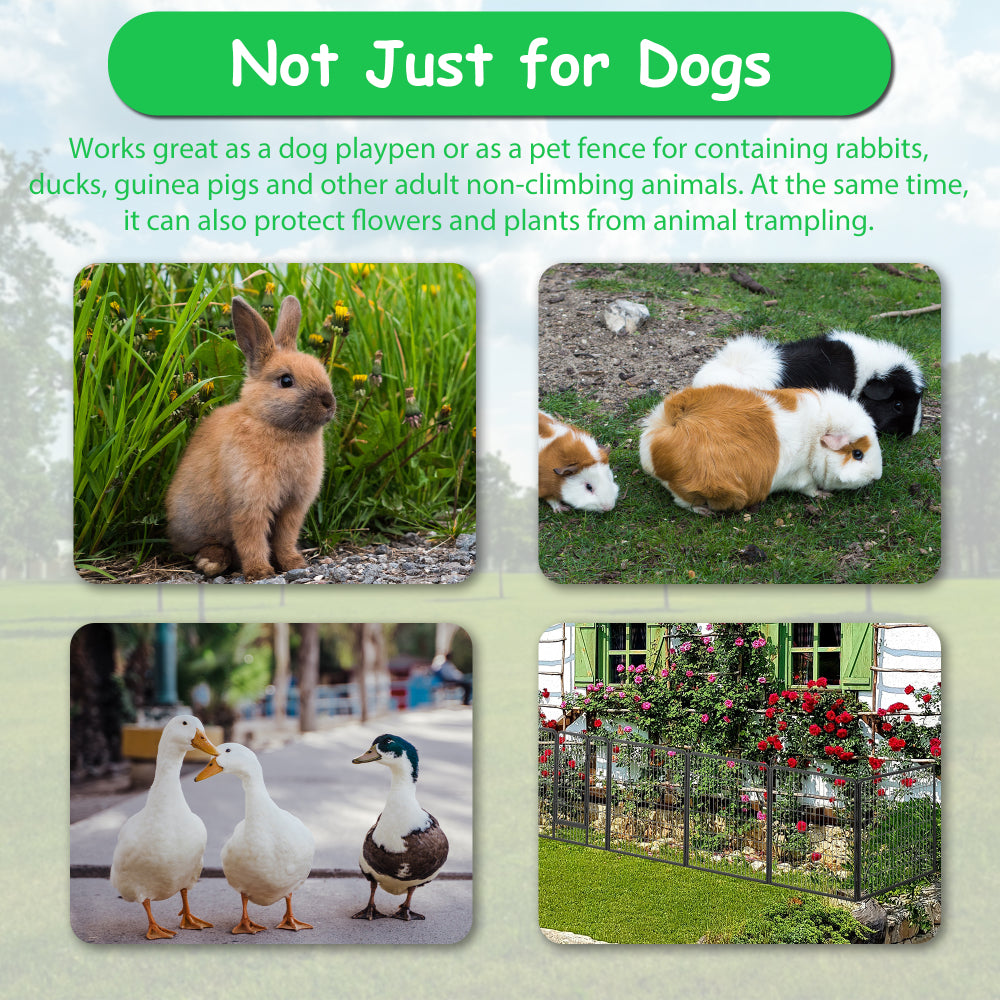 Dog Playpen Foldable 24 Panels Dog Pen 40" Height Pet Enclosure Dog Fence Outdoor with Lockable Door for Large/Medium/Small Dogs,Puppy Playpen,RV,Camping Pet Fence