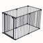 150" Adjustable Safety Gate 6 Panels Play Yard Metal Doorways Fireplace Fence Christmas Tree Fence Gate for House Stairs Gate prohibited area fence