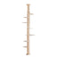 9' Adjustable Height Floor-to-Ceiling Cat Tree, Multi-Level Cat Vertical Cat Condo, Cat Climbing Frame Activity Center with Perching Shelves for Indoor Cats, Natural