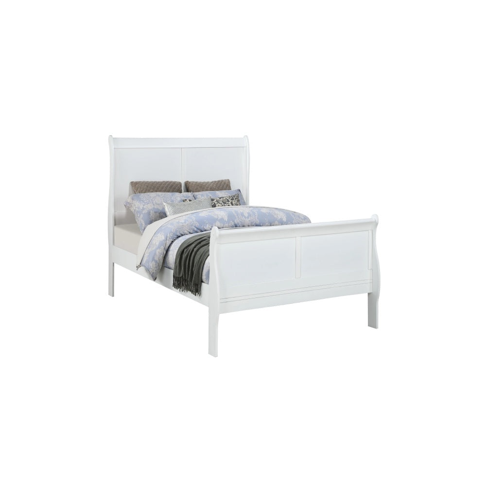 SunJet 1pc Nightstand Cherry Finish Louis Philippe Solid wood English Dovetail Construction Antique Nickle Hanging Pulls