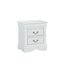 SunJet 1pc Nightstand Cherry Finish Louis Philippe Solid wood English Dovetail Construction Antique Nickle Hanging Pulls