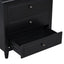 SunJet U_STYLE 28''painted Nightstand with 3 Drawers and Smooth Gliding Rails ,Simple Bedside Cabinet with Metal handle, Minimalist Sofa Side Table with rubber legs for Bedroom Sofa Couch Office