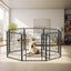 6 Panels Heavy Duty Metal Playpen with door,31.7"H Dog Fence Pet Exercise Pen for Outdoor, Indoor