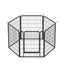 6 Panels Heavy Duty Metal Playpen with door,31.7"H Dog Fence Pet Exercise Pen for Outdoor, Indoor
