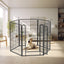 8 Panels Heavy Duty Metal Playpen with door,39.37"H Dog Fence Pet Exercise Pen for Outdoor, Indoor