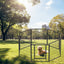 8 Panels Heavy Duty Metal Playpen with door,31.7"H Dog Fence Pet Exercise Pen for Outdoor, Indoor