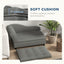 PawHut Pet Sofa, Dog Couch, Elevated Pet Bed for Small and Medium Dogs, with Hidden Storage, Soft Tufted Cushion, Gray