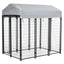 PawHut 6' x 4' x 6' Dog Playpen Outdoor, Dog Kennel Dog Exercise Pen with Lockable Door, Water-resistant Canopy, for Medium and Large Dogs