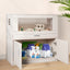 Guinea Pig Cages, Hamster Cage Wood with Independent Storage Cabinet, House for Rat Chinchilla with Guinea Pig Hutch and Bridge, Openable Top with Acrylic Sheets