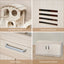 Guinea Pig Cages, Hamster Cage Wood with Independent Storage Cabinet, House for Rat Chinchilla with Guinea Pig Hutch and Bridge, Openable Top with Acrylic Sheets